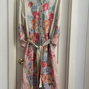 BlankLondon|Floral|ButtonDown Midi Dress|Large